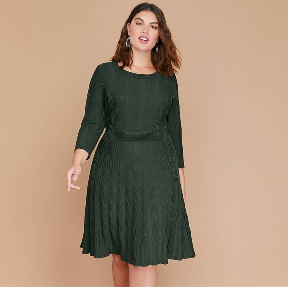 Lane Bryant Green Dress